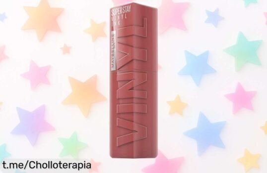Pintalabios efecto vinilo Maybelline New York Superstay Vinyl Ink tono 35 Cheeky a un precio rebajado ¡ofertón para que tus labios deslumbran hasta 16 horas! corre que se acaba