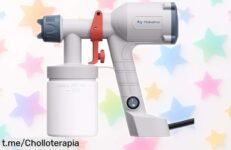 Pistola de pintura eléctrica Tilswall mejorada: pinta como un pro con esta maravilla ligera y su tanque desmontable. ¡Precio rebajado, no te quedes sin la tuya!