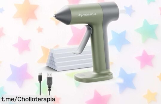 Pistola encoladora sin cable Tilswall: ¡Descuentazo que no puedes dejar escapar para poner todo en su sitio y darle vida a tus proyectos ya!