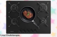 Placa de gas 5 fuegos Cecotec Bolero Squad G 5400S a precio rebajado, cocina rápido y seguro; ¡no te la pierdas, que vuelan las unidades!