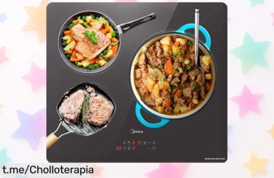 Placa de inducción MIDEA 3 fuegos, diseño brillante y potencia espectacular a precio loco. ¡Cocina rápido, aprovecha esta oferta limitada que cambiará tus momentos en la cocina!