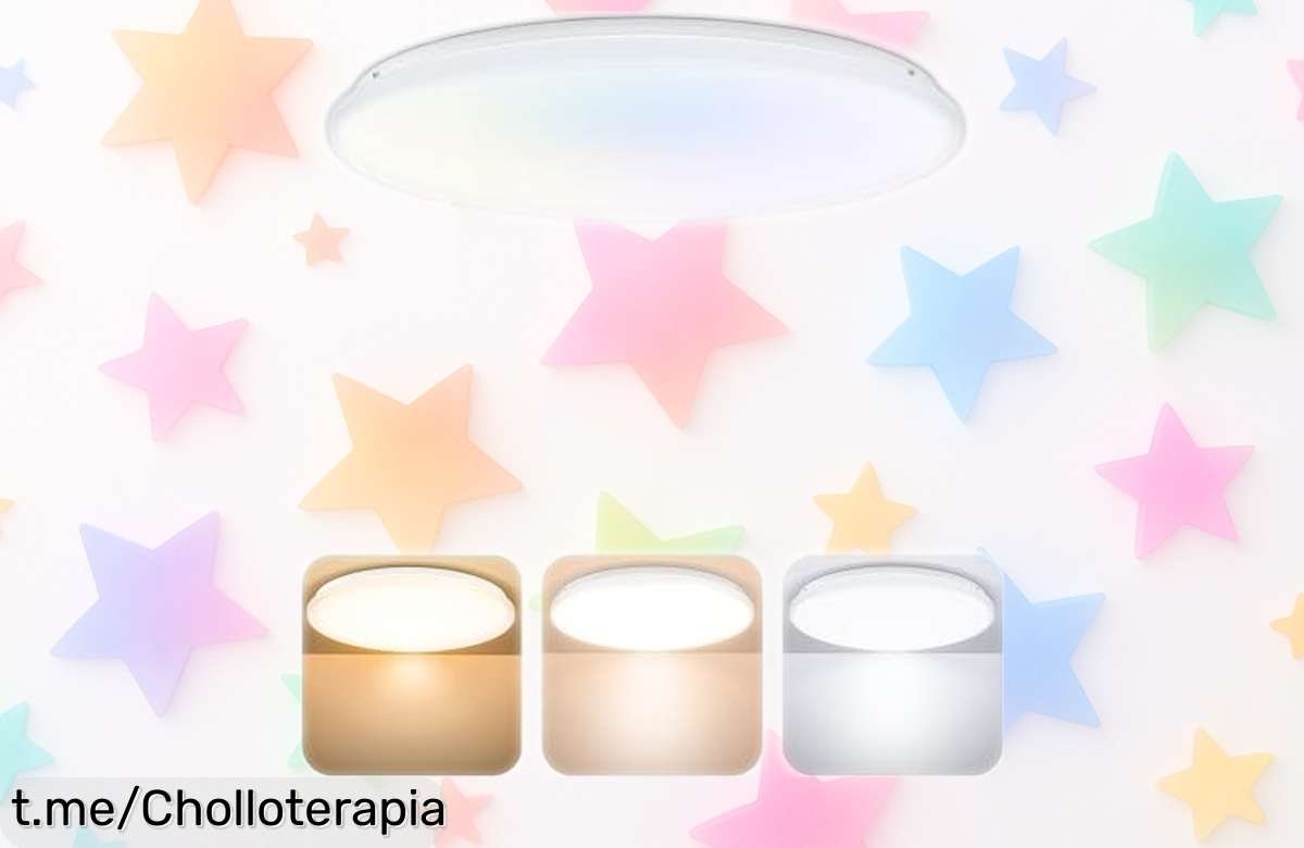 Plafón LED novapollo Ø37cm con cambio de tono y luz potente, ¡descuento brutal para iluminar tu hogar felizmente ahora mismo!