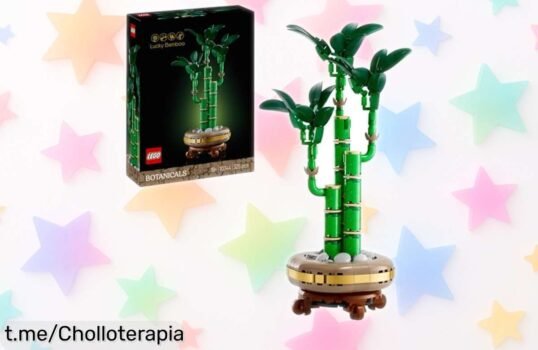 Planta artificial lucky bamboo de LEGO Botanicals con maceta construible, super chollo para darle vida a tu hogar y hacer sonreír a quien la reciba, ¡aprovéchalo ya!