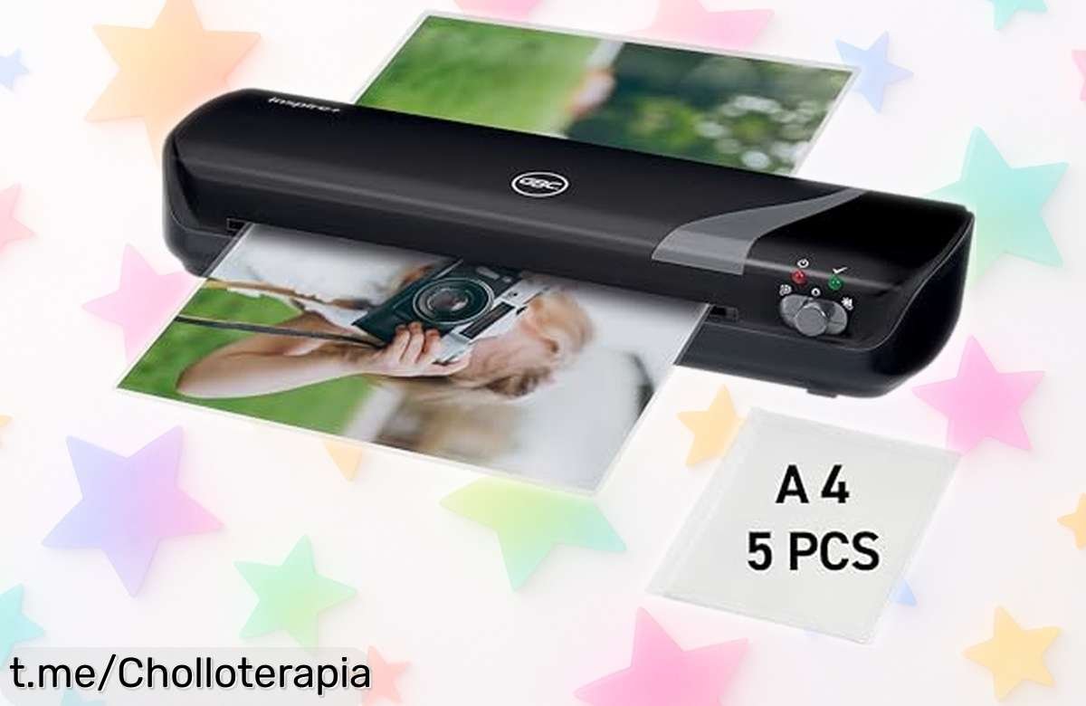 Plastificadora Inspire+ A4 rápida y compacta, ¡rebajada de precio loco! Protégete ahora con este super chollo que tus documentos agradecerán.