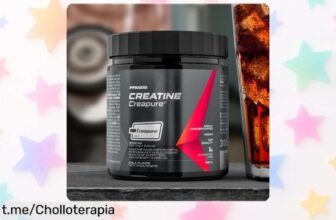 Potencia tu fuerza al máximo con la creatina Creapure 300g de Prozis, ¡aprovecha este súper chollo limitado y dale a tu cuerpo el impulso que necesita!