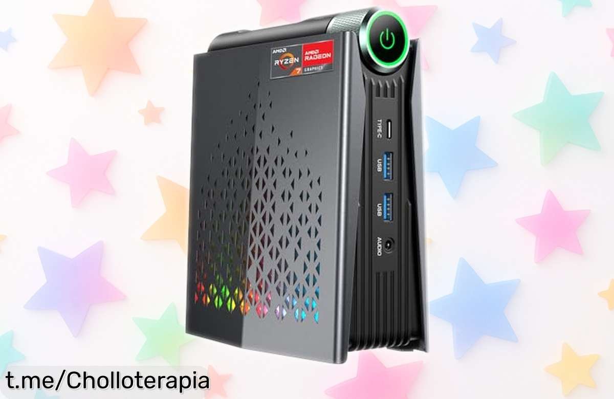 Potente Mini PC con Ryzen 7 y luces RGB, ¡un super chollo de rendimiento brutal que no querrás dejar escapar! Aprovecha el descuentazo antes de que se agote.