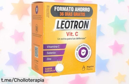 Potente comprimido efervescente Leotron de Vitamina C para que tu sistema inmunológico brille, ¡aprovecha este precio rebajado y dale a tu salud la energía que merece!