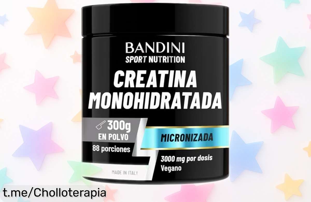 Potente creatina en polvo Bandini® 100% pura, calidad italiana y descuento limitado: ¡energía para entrenar como un campeón! No dejes escapar esta oferta brutal.