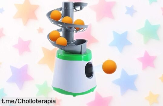 Potente lanzador automático de tenis de mesa con precisión increíble a precio loco, ¡aprovecha este super chollo y domina la mesa ya mismo!