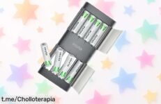 Potente paquete de 8 baterías recargables imuto con cargador tipo C a un precio rebajado, ¡aprovéchalo y siente la energía al máximo en tus dispositivos!