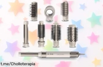 Potente secador y moldeador Cecotec CeramicCare AirGlam con 8 cabezales a precio rebajado que no puedes dejar escapar ¡Dale el estilo que tu pelo merece antes de que se agote!