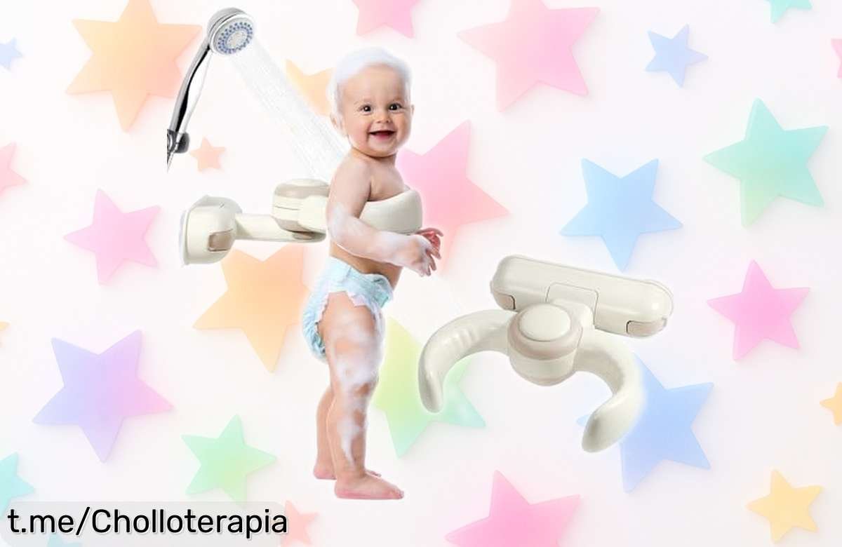 Práctico soporte plegable para baño del bebé que se pega a la pared y te hace ahorrar espacio, ¡será tu mejor aliado en las duchas! No dejes escapar esta oportunidad.