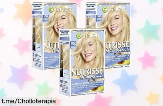 Preciosa crema colorante Garnier Nutrisse Rubio 9.34 a precio loco: ¡Llévate 3 para un brillo increíble y no te quedes sin ellas! Dale vida a tu pelo hoy mismo.