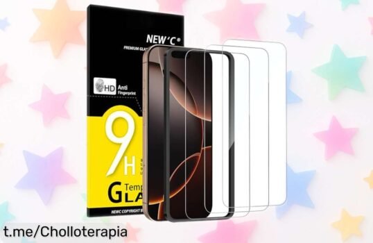 Protector de pantalla ultra resistente para iPhone 17 y 16 Pro, instalación fácil sin burbujas - ¡aprovecha este super chollo antes que se agote y cuida tu móvil como se merece!