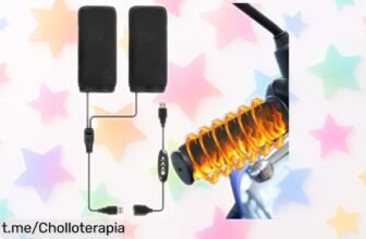 Puños calefactores USB para moto o bici, ¡olvídate del frío! Disfruta de 3 temperaturas y llévatelos a un precio ridículo que no podrás dejar escapar.