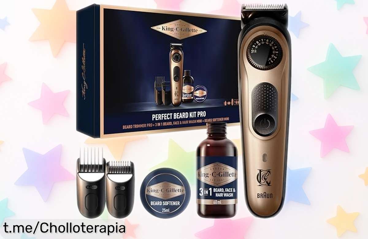 Recortadora de barba King C. Gillette PRO con gel limpiador y bálsamo, ahora a precio rebajado: ¡No pierdas este super chollo que tu barba agradecerá hoy!