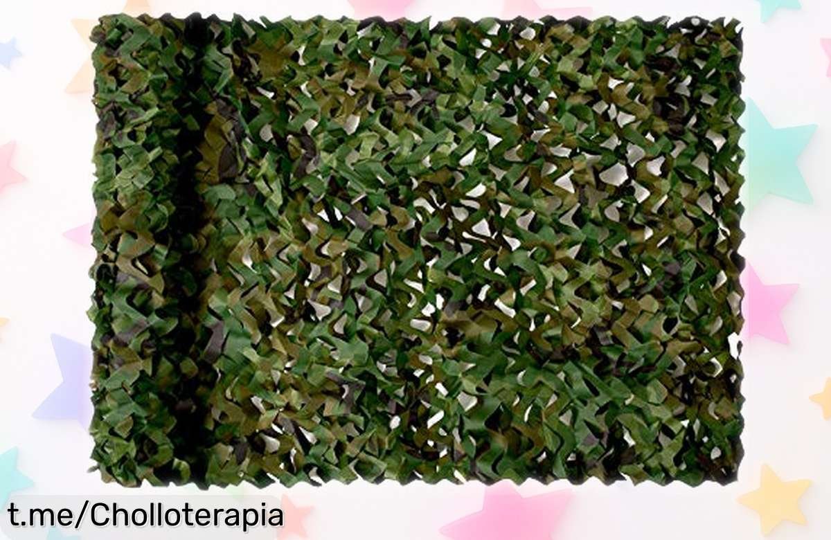 Red de camuflaje Woodland súper resistente para caza y camping con precio rebajado, ¡haz que tus aventuras sean inolvidables antes de que se agote!