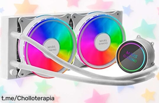 Refrigeración líquida silenciosa Mars Gaming: potencia infinita para tu CPU a un precio rebajado, ¡no dejes escapar este super chollo antes que se agote y disfruta del rendimiento al máximo!