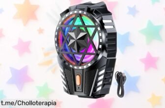 Refrigerador de ventilación para móvil ajustable, super silencioso y ahora con precio rebajado ¡No te quedes sin este chollo que cuida tu smartphone mientras te diviertes!