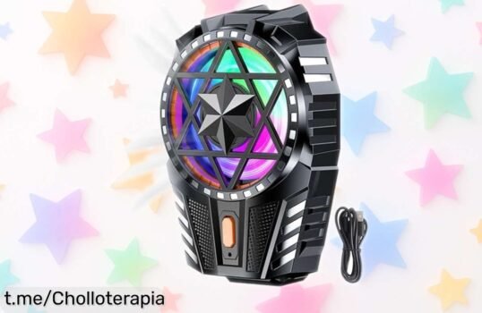 Refrigerador de ventilación para móvil ajustable, super silencioso y ahora con precio rebajado ¡No te quedes sin este chollo que cuida tu smartphone mientras te diviertes!