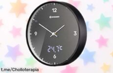 Reloj de pared Bresser Mytime Ledsec antracita: hora automática y temperatura exacta a un precio rebajado. ¡No pierdas esta oportunidad y dale vida a tu hogar!