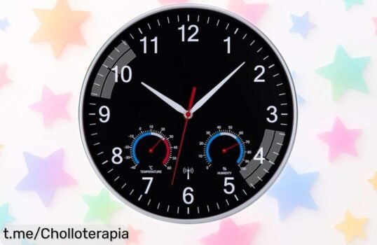 Reloj de pared NESIFEE radiocontrolado, diseño moderno y sin tictac a precio bajísimo. Dale un toque único y silencioso, pero solo por poco tiempo ¡Aprovecha ahora!