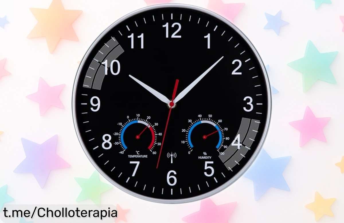 Reloj de pared NESIFEE radiocontrolado, diseño moderno y sin tictac a precio bajísimo. Dale un toque único y silencioso, pero solo por poco tiempo ¡Aprovecha ahora!