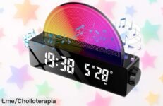 Reloj despertador con luz solar que imita el amanecer, precio rebajado ¡Aprovecha este super chollo y despierta cada día lleno de energía y bienestar!