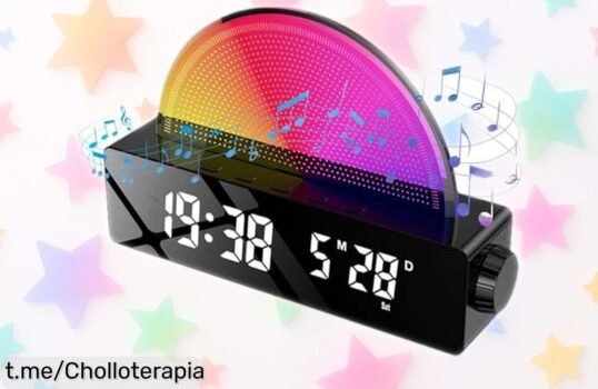 Reloj despertador con luz solar que imita el amanecer, precio rebajado ¡Aprovecha este super chollo y despierta cada día lleno de energía y bienestar!