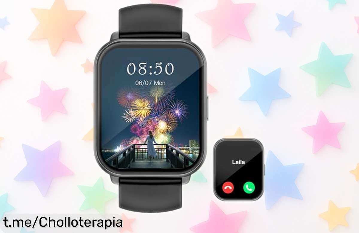 Reloj inteligente ASIAMENG con 9 modos deportivos y pulsómetro 24/7, ahora a precio rebajado. ¡Este super chollo te mantiene conectado mientras cuidas de ti!