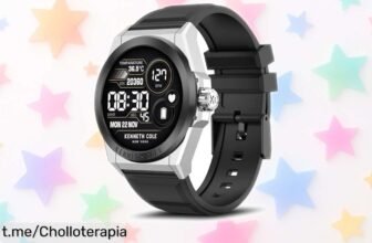 Reloj inteligente Bribejat para hombre: precio loco en acero inoxidable y monitor de corazón, ¡no te quedes sin control ni estilo! Corre que vuelan las unidades.