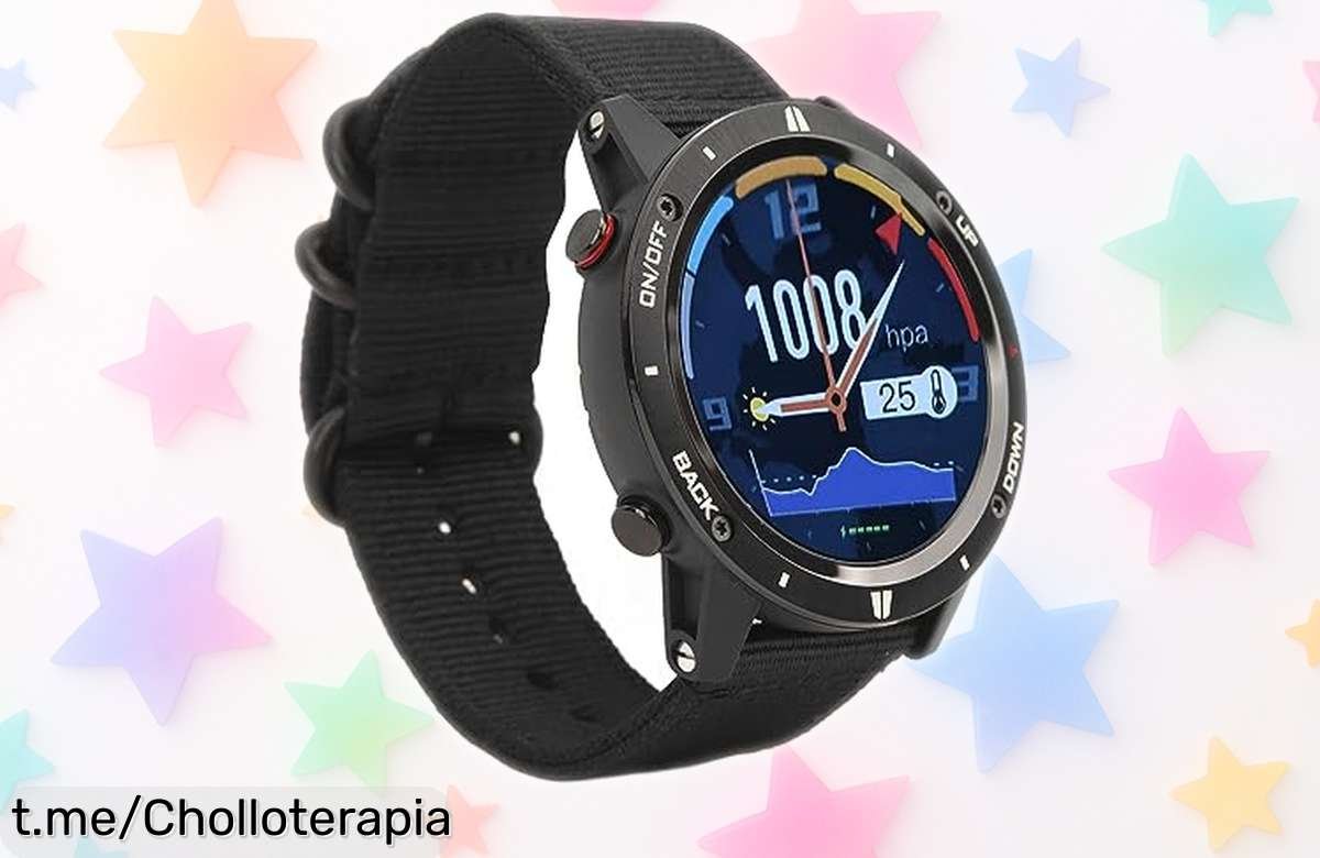 Reloj inteligente Luqeeg resistente con altímetro y barómetro a un precio rebajado que no puedes dejar pasar, ¡hazte con el tuyo y conquista cada aventura sin límites!