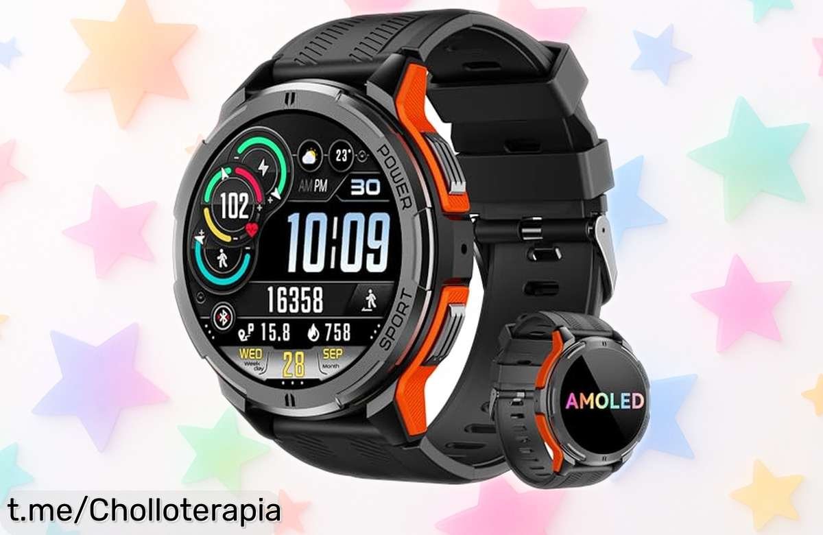 Reloj inteligente OUKITEL con pantalla AMOLED de 1.43”, batería de hasta 30 días y más de 100 modos deportivos ¡Aprovecha el super chollo antes que se agote!