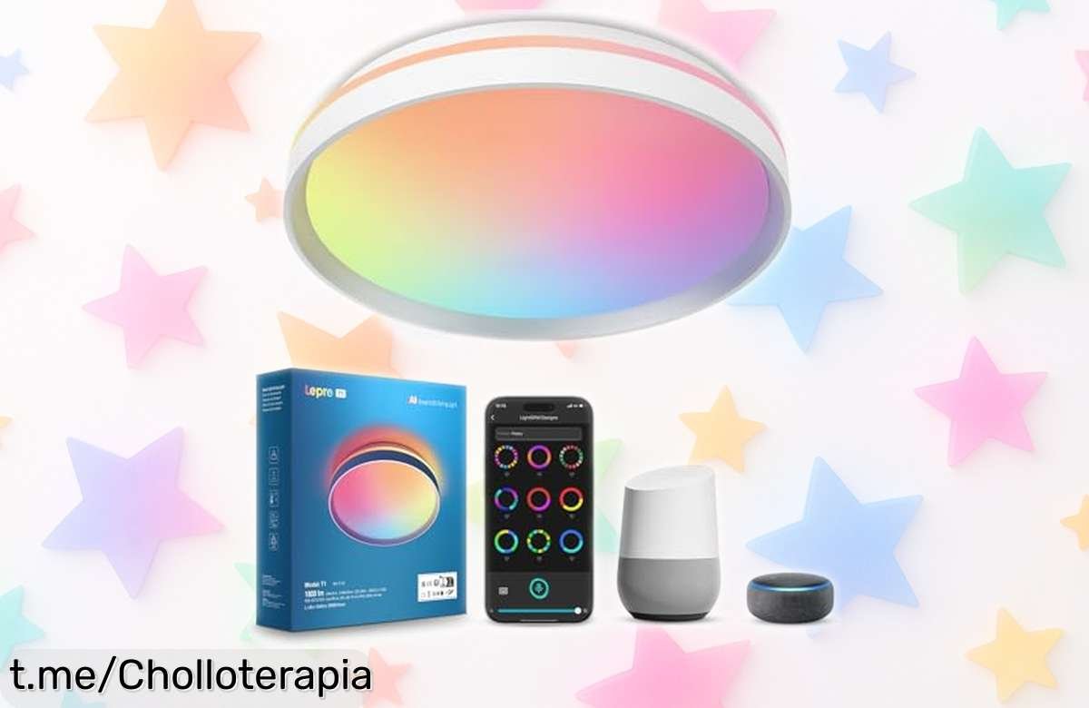 Renueva tu hogar con la lámpara de techo LED inteligente Lepro, ¡su precio ha bajado y las noches llenas de luz te están esperando!