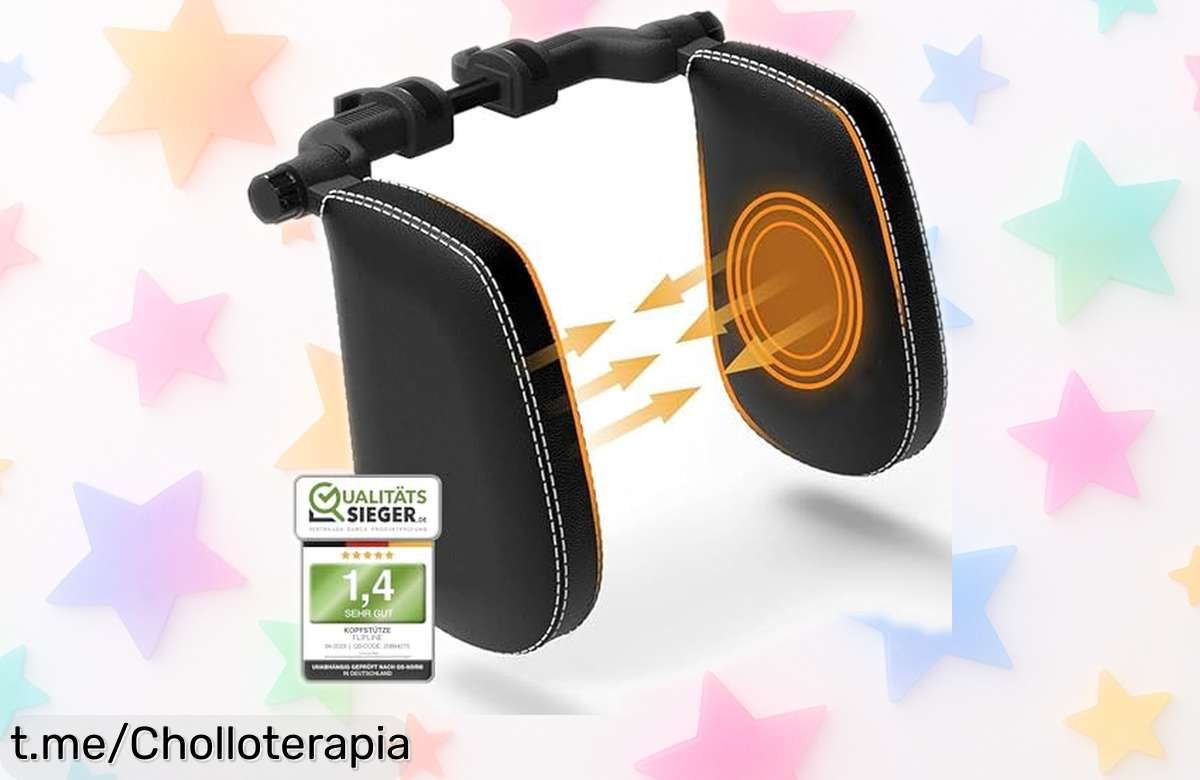 Reposacabezas para niños FLIPLINE, fácil de instalar y con piel transpirable, ahora a un precio rebajadísimo que hará sonreír a tu peque ¡No te lo pierdas, las unidades vuela!