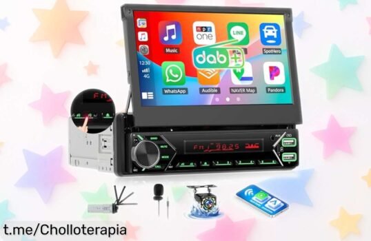 Reproductor multimedia 7 con CarPlay y Android Auto inalámbricos: ¡aprovecha este super chollo y conecta tu viaje de forma segura hoy mismo!