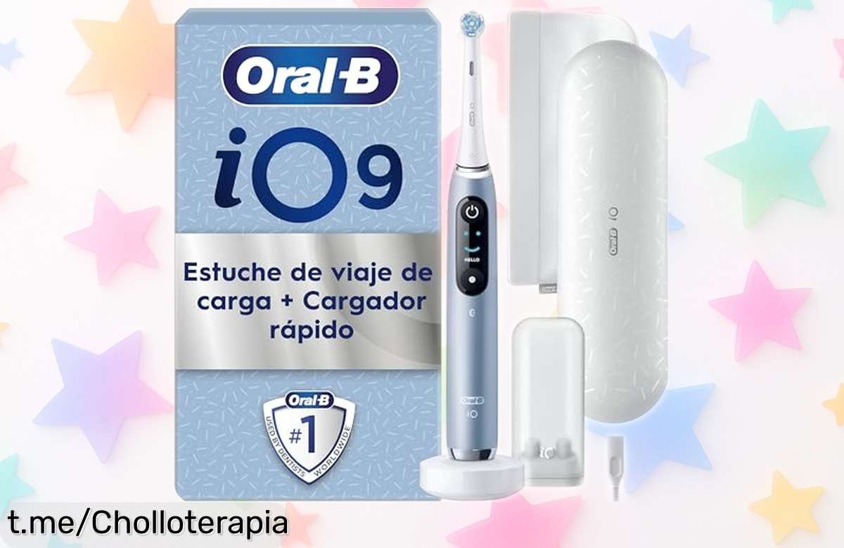 ¡Revolucionario cepillo eléctrico OralB iO 9 con tecnología 3D e IA a un precio rebajado! No dejes pasar la oportunidad de lucir una sonrisa sana y radiante desde ya.