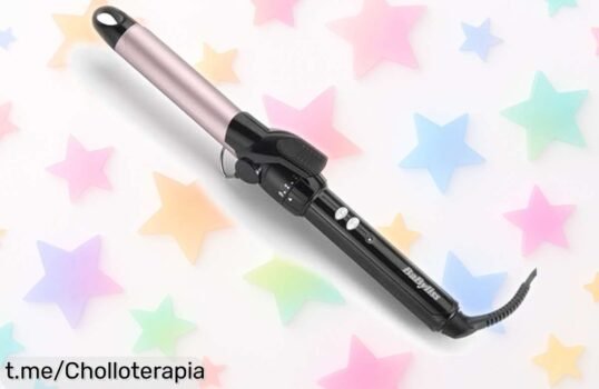 Rizador de pelo BaByliss 25 mm, ¡ofertón increíble para rizos perfectos sin encrespado! Aprovecha hoy este chollo único y sorprende a todos con tu look deslumbrante.