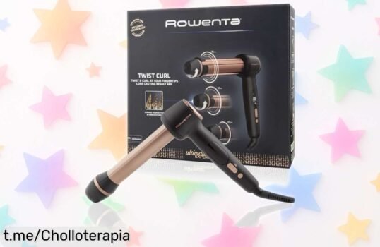 Rizador de pelo potente Rowenta Twist Curl CF4620E0 a precio rebajado, ¡consigue rizos perfectos que te harán sentir espectacular cada día antes de que se acabe esta oferta!