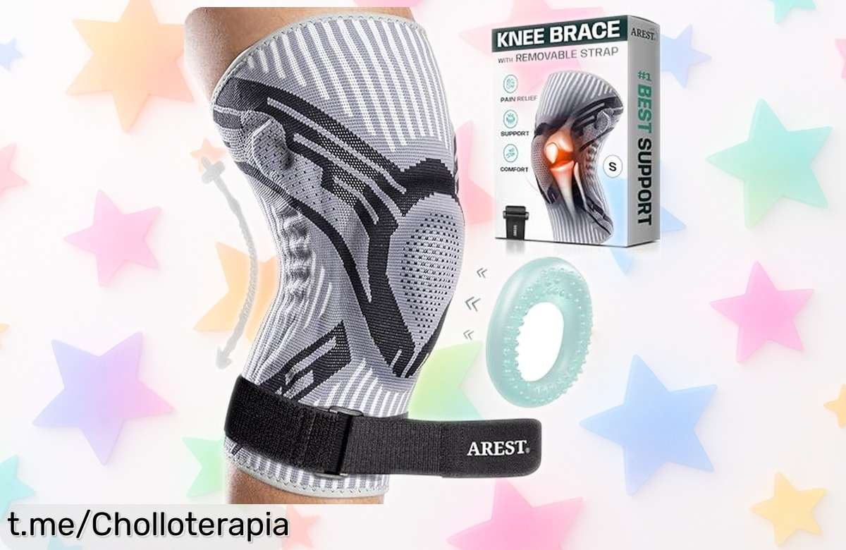 Rodillera estabilizadora AREST con soporte firme y antideslizante, oferta única que protege tus rodillas a un precio rebajado. ¡No dejes pasar esta oportunidad antes de que se acabe!