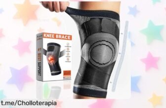 Rodillera estabilizadora para menisco y ligamentos: aprovecha este precio de ganga y muévete sin miedo a lesiones, ¡no te quedes sin ella!