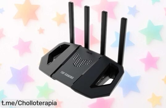 Router WiFi 7 ultrarrápido ASUS TUF Gaming BE3600 con procesador Broadcom, ¡super chollo para navegar y jugar sin cortes! Precio rebajado que volará, consíguelo ya antes de quedarte sin él.