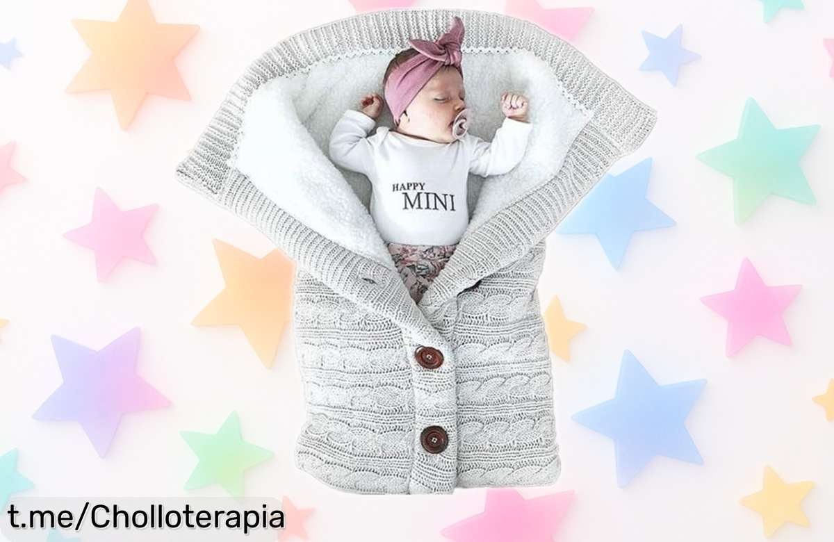 Saco de dormir grueso para bebé BIT, súper calentito y a precio rebajado; envuelve a tu recién nacido con amor, ¡no te quedes sin el tuyo y disfruta la tranquilidad ahora!