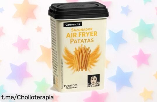 Sazonador Carmencita para Patatas Air Fryer a precio rebajado, ¡disfruta de un super chollo limitado y prepara patatas crujientes como en tu restaurante favorito! ¡No te lo pierdas!