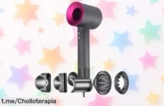 Secador de pelo iónico Super Hair Dryer con 6 accesorios y precio rebajado, ¡haz que tu melena brille antes de que se agote esta oferta irresistiblemente buena!