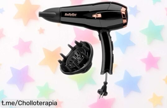 Secador de pelo potente BaByliss D373E, ¡rebajada su precio para que tengas un secado rápido y peinados perfectos! No te lo pierdas, este super chollo vuela.