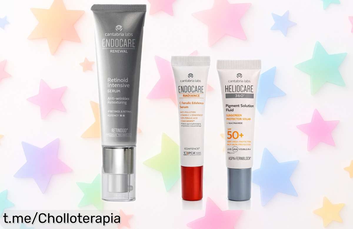 Sérum intensivo Cantabria Endocare Renewal con 2 mini sérums de regalo: precio rebajado y un chollo que hará feliz a tu piel. ¡No te lo pierdas, corre ya!