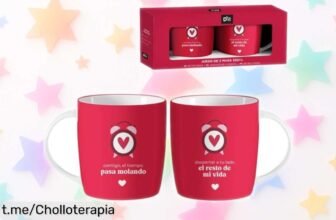 Set de 2 tazas cerámica SUPERMOLON románticas a un precio rebajado, ¡perfectas para enamorar en San Valentín y compartir momentos únicos! No te quedes sin las tuyas.