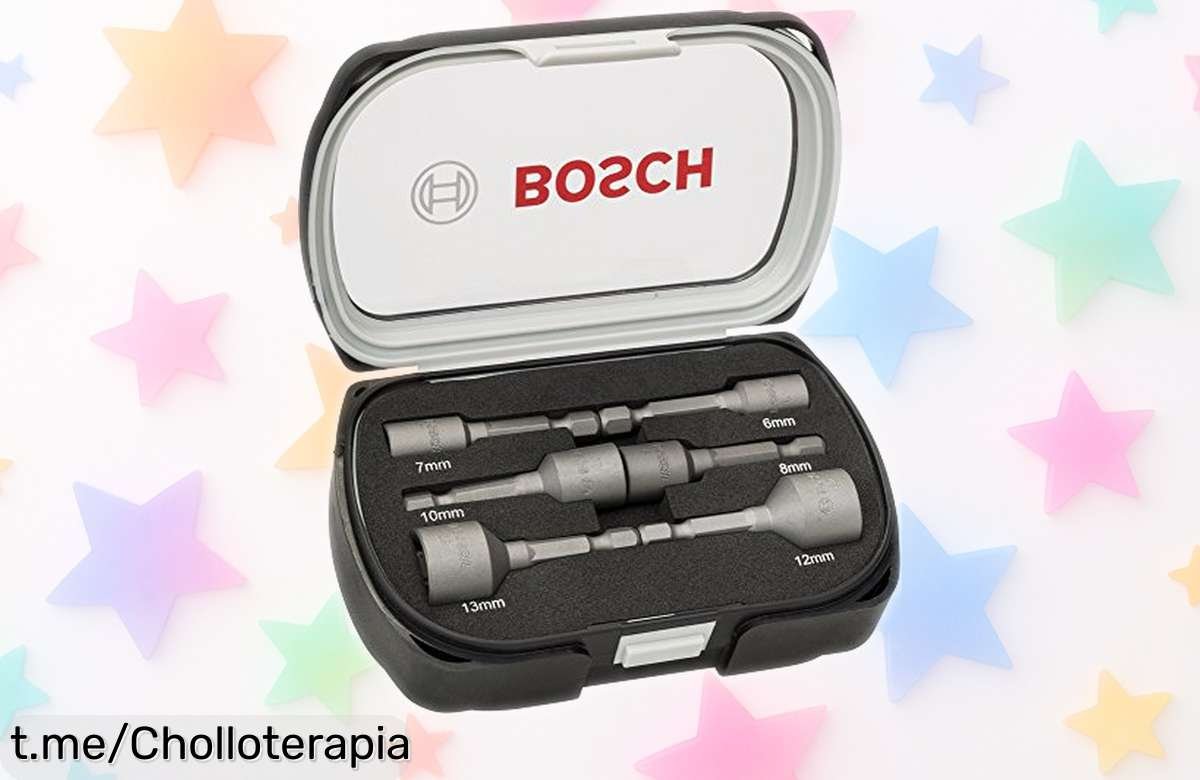 Set de 6 llaves de vaso Bosch para tener todos tus tornillos bajo control a un precio rebajado que no puedes dejar escapar, ¡decídete ya y siente la emoción del éxito en tus manos!