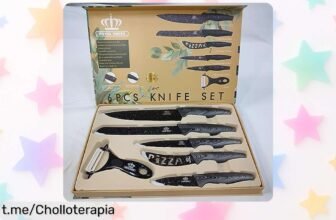 Set de cuchillos profesionales Royal Swiss: ¡un súper chollo que te convertirá en chef! Aprovecha esta oferta limitada y dale un toque especial a tus recetas ya.